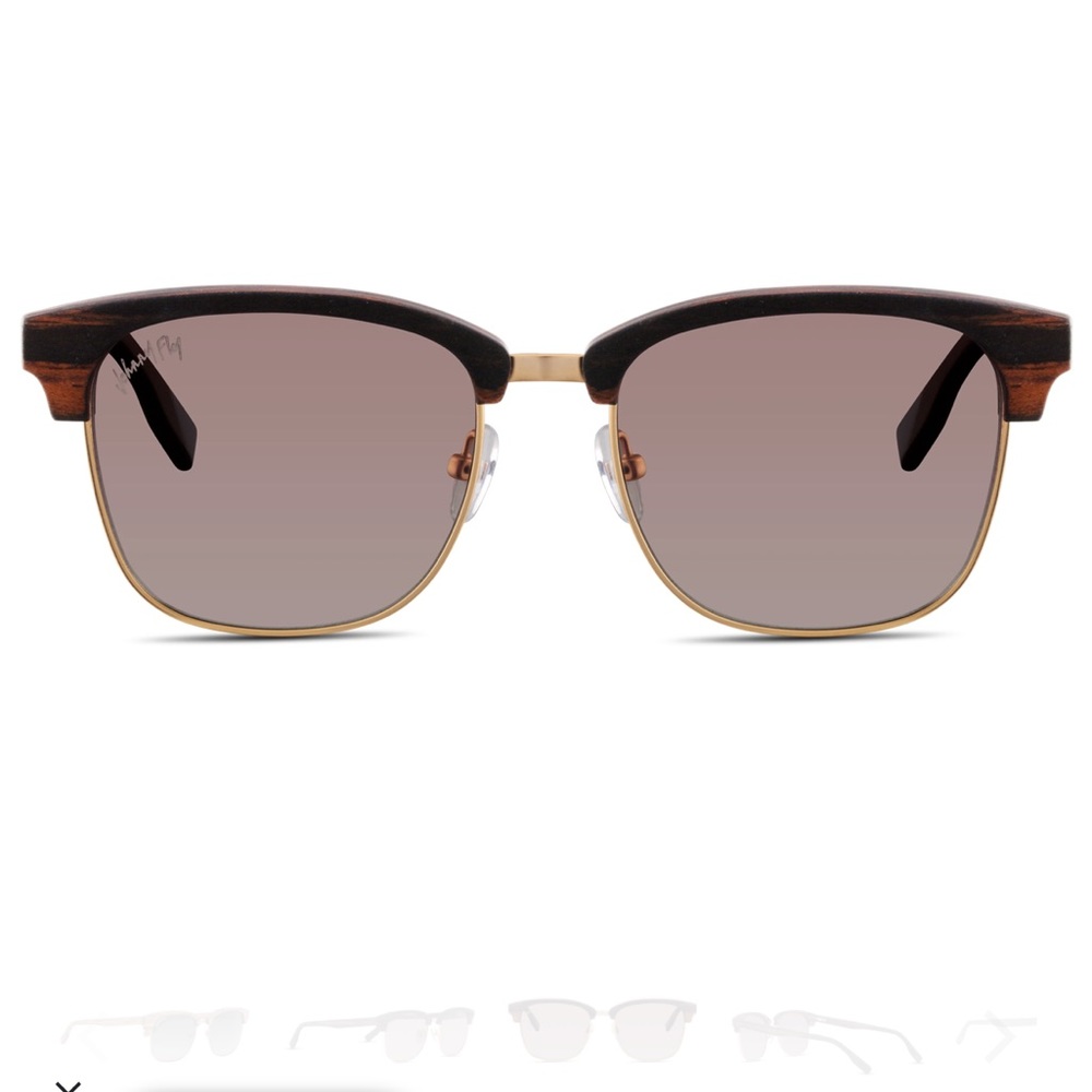NWT Johnny Fly Hughes sunglasses wood